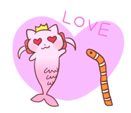 Mermaid Cat and Sea Friends sticker #14564599