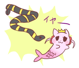 Mermaid Cat and Sea Friends sticker #14564600