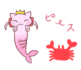 Mermaid Cat and Sea Friends sticker #14564604