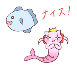 Mermaid Cat and Sea Friends sticker #14564607