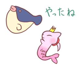 Mermaid Cat and Sea Friends sticker #14564609