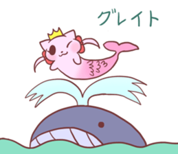 Mermaid Cat and Sea Friends sticker #14564612