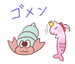 Mermaid Cat and Sea Friends sticker #14564613