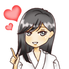 Rin of the person of calligraphy 3 sticker #14565313