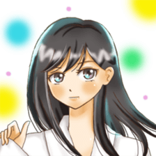 Rin of the person of calligraphy 3 sticker #14565321