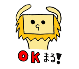 Shimohige Lion 2 sticker #14566982