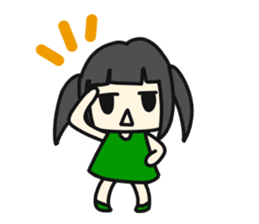 A very small girl sticker #14567030