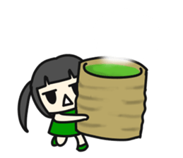 A very small girl sticker #14567032