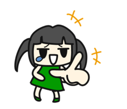 A very small girl sticker #14567033