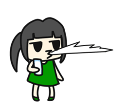 A very small girl sticker #14567035