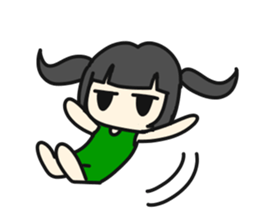 A very small girl sticker #14567036