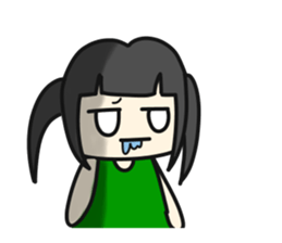 A very small girl sticker #14567038