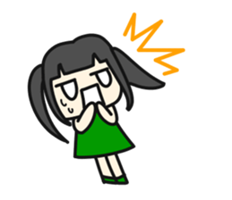 A very small girl sticker #14567039