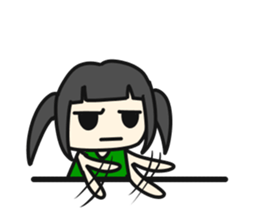 A very small girl sticker #14567041