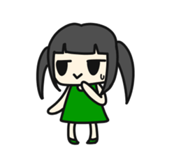 A very small girl sticker #14567044