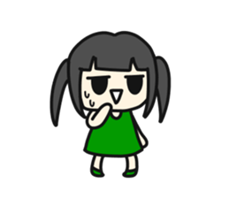 A very small girl sticker #14567045