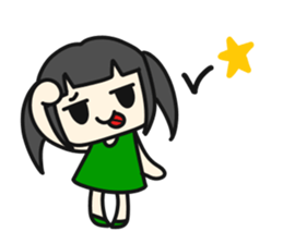 A very small girl sticker #14567046