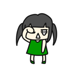 A very small girl sticker #14567048