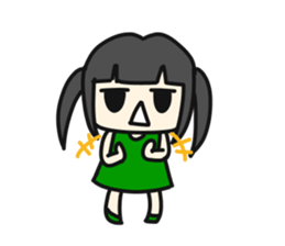 A very small girl sticker #14567049