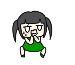 A very small girl sticker #14567051