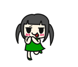 A very small girl sticker #14567055