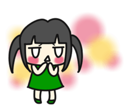 A very small girl sticker #14567056