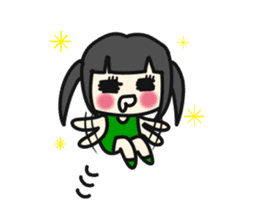 A very small girl sticker #14567057