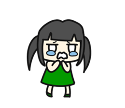 A very small girl sticker #14567059