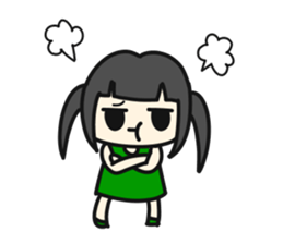 A very small girl sticker #14567060