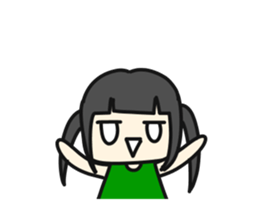 A very small girl sticker #14567061