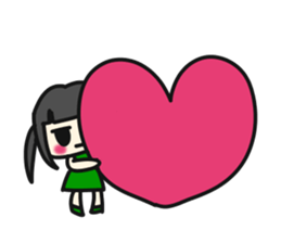 A very small girl sticker #14567064