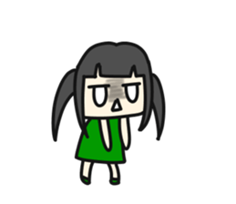 A very small girl sticker #14567067