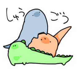 Three lizards sticker #14568484