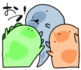 Three lizards sticker #14568485