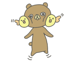 Bears and chicks sticker #14569494