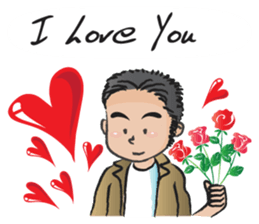 kind man sticker #14569718