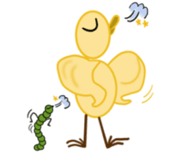 Little Bird & Mr. Caterpillar sticker #14569901