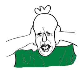 Mr. 3's face sticker #14571340