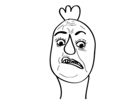 Mr. 3's face sticker #14571350