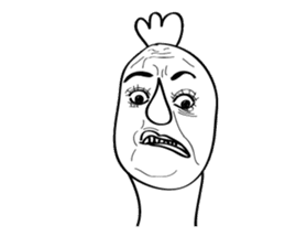 Mr. 3's face sticker #14571350