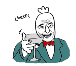 Mr. 3's face sticker #14571361