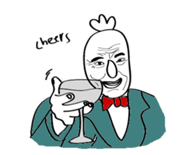 Mr. 3's face sticker #14571361