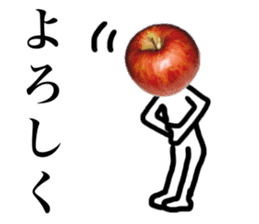 cute apple sticker sticker #14571408