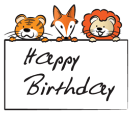 Animals&card sticker #14572001