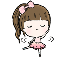 Browny lovely girl sticker #14572318