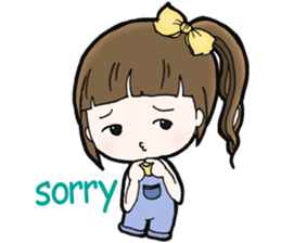 Browny lovely girl sticker #14572323