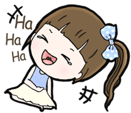 Browny lovely girl sticker #14572326