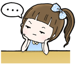 Browny lovely girl sticker #14572332