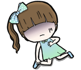 Browny lovely girl sticker #14572336
