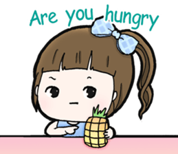 Browny lovely girl sticker #14572338